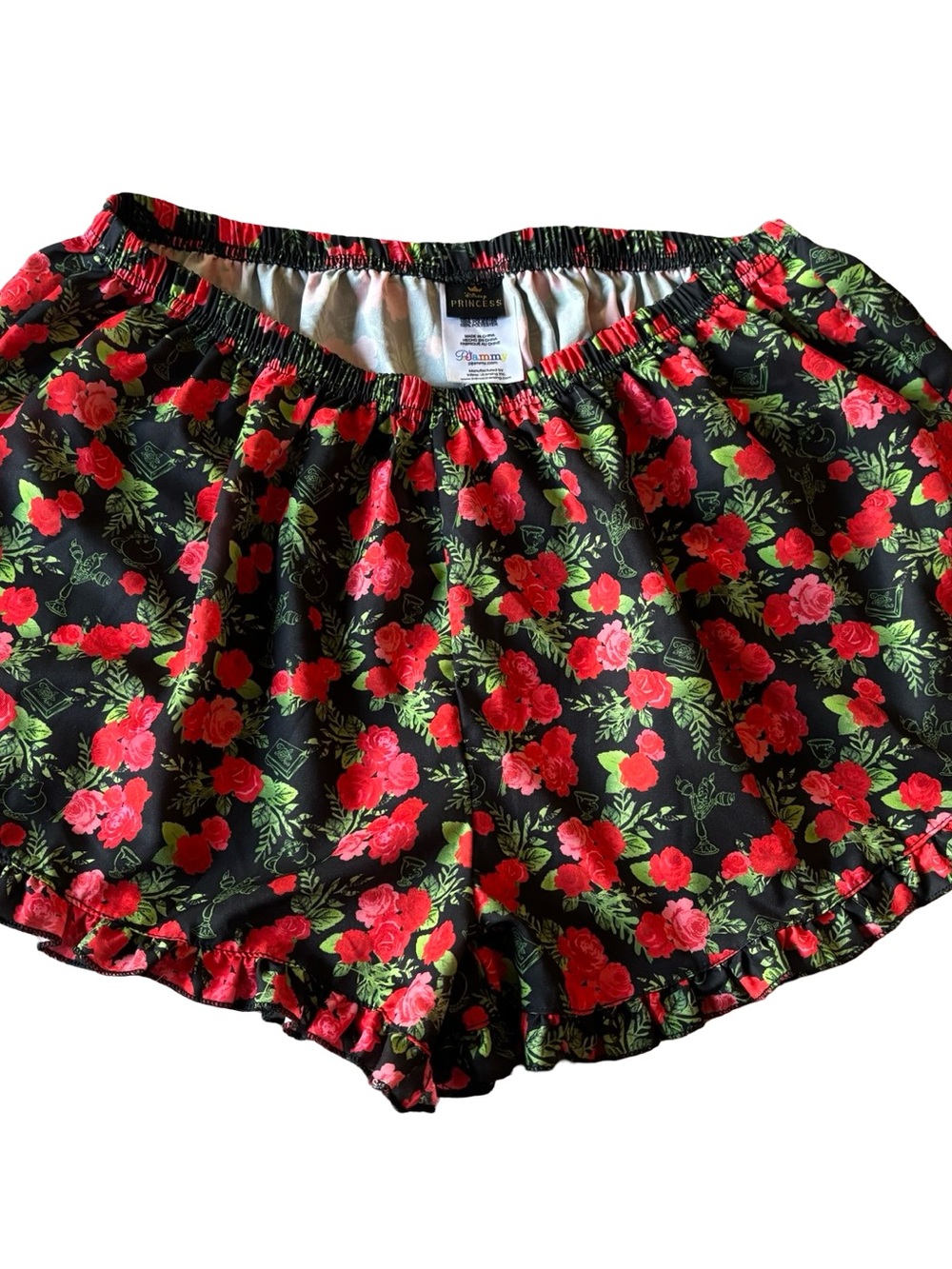 Disney Princess PJammy Rose Floral Sleep Shorts. - Picture 6 of 6